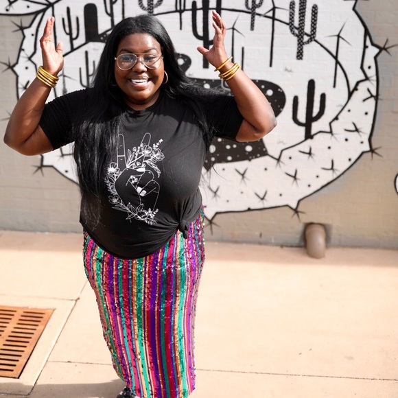 ASOS Dresses & Skirts - Multi Colored Sequin Pencil Skirt